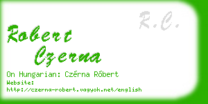 robert czerna business card